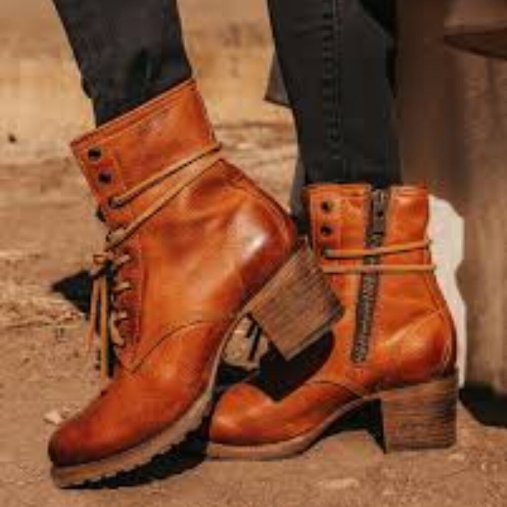 Freebird Cavalier Cognac Leather Bootie Size 9